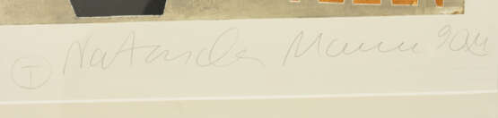 NATASCHA MANN:"No money no honey", polychrome Serigrafie, hinter Glas gerahmt, nummeriert, signiert und datiert - Foto 3