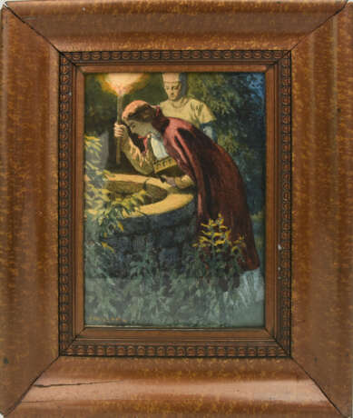 FRANZ HEIN, "Illustration zum Märchenschatz", Aquarell auf Papier, hinter Glas gerahmt und signiert, um 1900 - фото 1