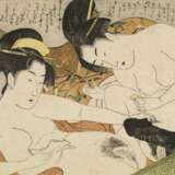 Chôkyôsai, Eiri. 13 Blätter der Shunga-Serie "Fumi no kiyogaki" - Foto 19