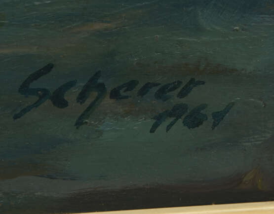UNBEKANNTER KÜNSTLER:"Comer See", Öl auf Pappe, gerahmt, signiert und datiert - фото 2