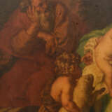 UNBEKANNTER KÜNSTLER, "Die heilige Familie", Öl auf Holz, gerahmt als Altarbild - photo 3