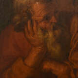 UNBEKANNTER KÜNSTLER, "Die heilige Familie", Öl auf Holz, gerahmt als Altarbild - Foto 5