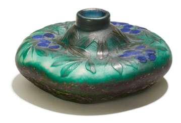 Flache Vase "Branches de prunellier"