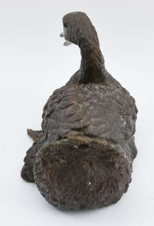 SITZENDE ENTE, ziselierte Bronze, Frankreich um 1900. - фото 3