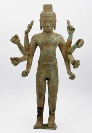 Sehr seltener, stehender und achtarmiger Vishnu - фото 2