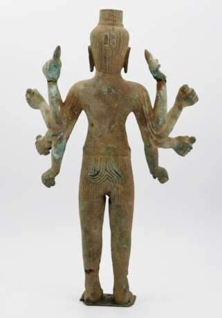 Sehr seltener, stehender und achtarmiger Vishnu - photo 4