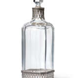 A SILVER-MOUNTED CUT-GLASS DECANTER - photo 1