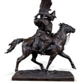 A MONUMENTAL AND VERY RARE BRONZE MODEL OF A KIRGHIZ WITH A ... - Foto 2
