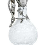 A PARCEL-GILT SILVER-MOUNTED CUT-GLASS DECANTER - фото 2