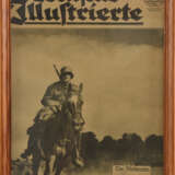 BLATT "DEUTSCHE ILLUSTRIERTE", hinter Glas gerahmt, Deutsches Reich 1940 - Foto 1