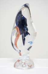 KASPER PETER: "Space Flowers", polychromes Glasskulptur-Unikat, 20. Jahrhundert