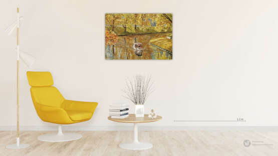 Gemälde „Herbstkreuzfahrt“, Leinwand, Ölfarbe, Impressionismus, Landschaftsmalerei, 2020 - Foto 2