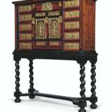 A FLEMISH GILT-METAL MOUNTED AND PARCEL-GILT TORTOISESHELL, EBONY AND IVORY CABINET-ON-STAND - photo 3