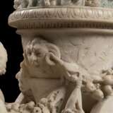 AN ITALIAN ALABASTER CHARIOT, FITTED AS A LAMP - photo 4