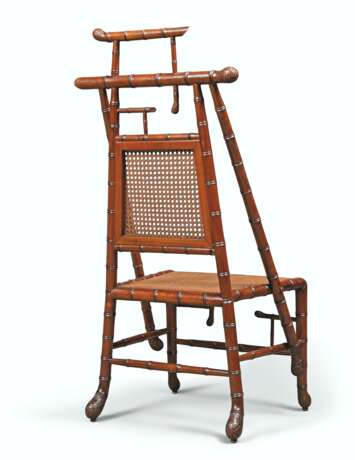 A SUITE OF SIX FRENCH MAHOGANY BAMBOO-FORM FAUTEUILS - photo 3