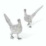 A PAIR OF GERMAN SILVER PHEASANT TABLE ORNAMENTS - фото 2