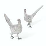 A PAIR OF GERMAN SILVER PHEASANT TABLE ORNAMENTS - фото 3