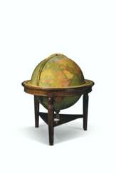 A LARGE ENGLISH 30-INCH LIBRARY GLOBE 