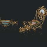 A GROUP OF FOUR ORMOLU AND OPLAINE GLASS TABLE ORNAMENTS - фото 5