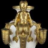 Beurdeley, Alfred. A PAIR FRENCH ORMOLU AND WHITE MARBLE FOUR-LIGHT CANDELABRA - photo 2