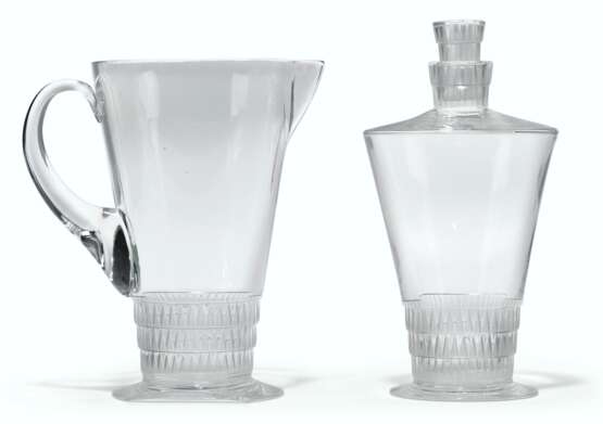 Lalique, Rene. A 'BOURGUEIL' PATTERN GLASS PART SERVICE DESIGNED BY RENE LALIQUE - photo 2