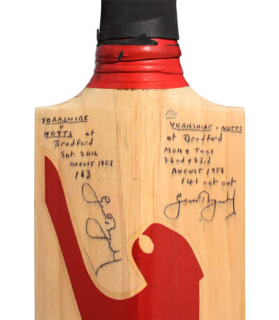 GEOFFREY BOYCOTT YORKSHIRE BAT - photo 2