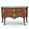 A REGENCE ORMOLU-MOUNTED AMARANTH, SATINWOOD AND PARQUETRY C... - Аукционные цены