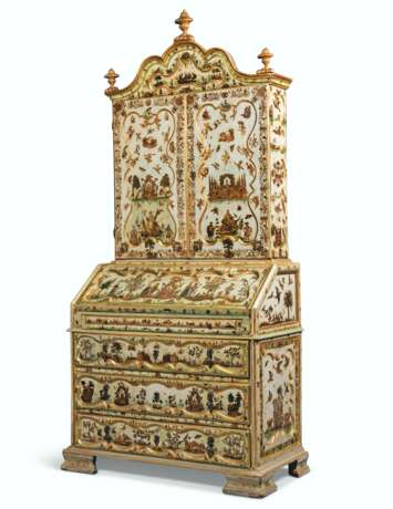 A NORTH ITALIAN PARCEL-GILT AND POLYCHROME-DECORATED 'LACCA ... - Foto 1