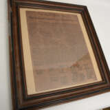 "DECLARATION OF INDEPENDENCE"; Congress paper Reprint/Kopie, hinter Glas gerahmt, 19. Jahrhundert - photo 2