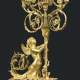 Beurdeley, Alfred. A FRENCH TOLE AND JASPERWARE-MOUNTED ORMOLU THREE-PIECE CLOC... - фото 8