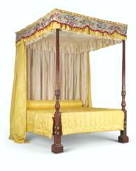 A GEORGE III MAHOGANY FOUR-POST BED
