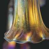 Tiffany Studios. A SEVEN-LIGHT 'LILY' FAVRILE GLASS AND PATINATED BRONZE TABL... - фото 6
