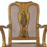 A SET OF EIGHT ITALIAN GILTWOOD, CANED AND POLYCHROME-PAINTE... - photo 3
