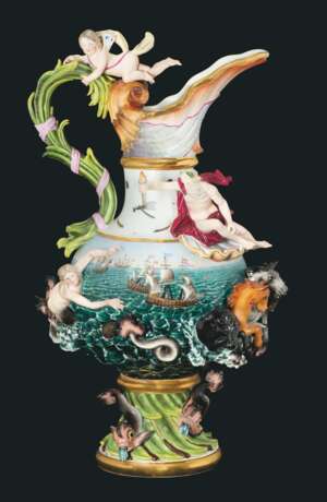Meissen Porcelain Factory. A MEISSEN PORCELAIN 'ELEMENTS' EWER EMBLEMATIC OF WATER - фото 1