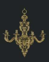 A FRENCH ORMOLU EIGHT-LIGHT CHANDELIER