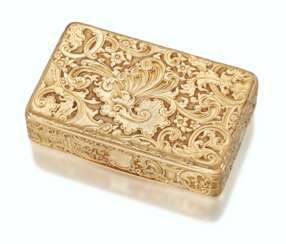 A VICTORIAN GOLD SNUFF-BOX