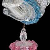 AN ITALIAN COLOURED GLASS TWELVE-LIGHT CHANDELIER - photo 3