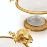 A GROUP OF THREE CHARLES X ORMOLU AND OPLAINE GLASS TAZZE - photo 4