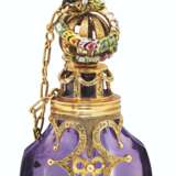 A CONTINENTAL GOLD-MOUNTED HARDSTONE SCENT-BOTTLE - фото 2