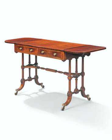 A REGENCY INDIAN AND BRAZILIAN ROSEWOOD SOFA TABLE - photo 2