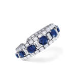 IMPORTANT SAPPHIRE AND DIAMOND BRACELET - photo 1