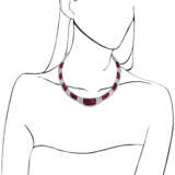 Van Cleef & Arpels. RARE RUBY AND DIAMOND ‘MYSTERY-SET’ NECKLACE, VAN CLEEF & AR... - photo 2