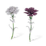 Della Valle, Michele. DIAMOND, SPINEL AND GREEN TOURMALINE 'CARNATION' BROOCHES, M... - photo 1