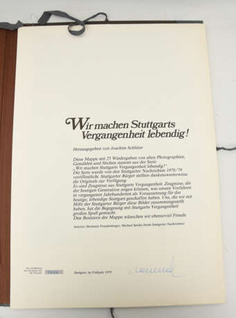 "WIR MACHEN STUTTGARTS VERGANGENHEIT LEBENDIG!", gebundene Ausgabe, Stuttgart 1979 - photo 2