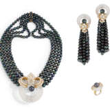 Gerard. ROCK CRYSTAL, CULTURED PEARL AND DIAMOND NECKLACE, EARRING A... - Foto 1