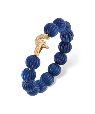 Cartier. LAPIS LAZULI AND DIAMOND BANGLE, CARTIER - photo 1