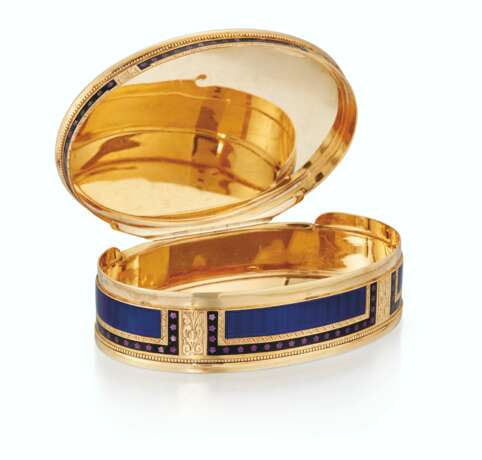 A SWISS JEWELLED ENAMELLED GOLD SNUFF-BOX - Foto 3