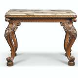 A WILLIAM IV OAK AND MARBLE CENTRE TABLE - Foto 2