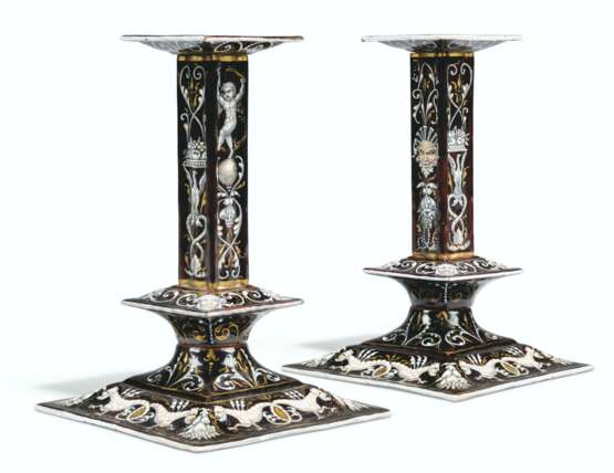 Limoges. A GROUP OF FOUR FRENCH 'RENAISSANCE REVIVAL' ENAMEL OBJECTS ... - фото 4