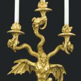 A PAIR OF FRENCH ORMOLU THREE-LIGHT WALL-APPLIQUES - photo 2